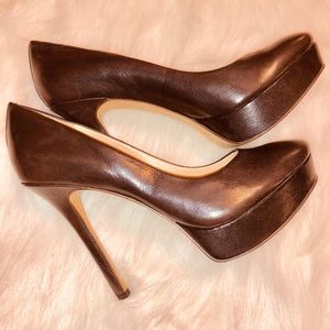 Nine West Chocolate Brown Heels. Women Size 7